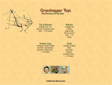 Tablet Screenshot of grasshopper-toys.com